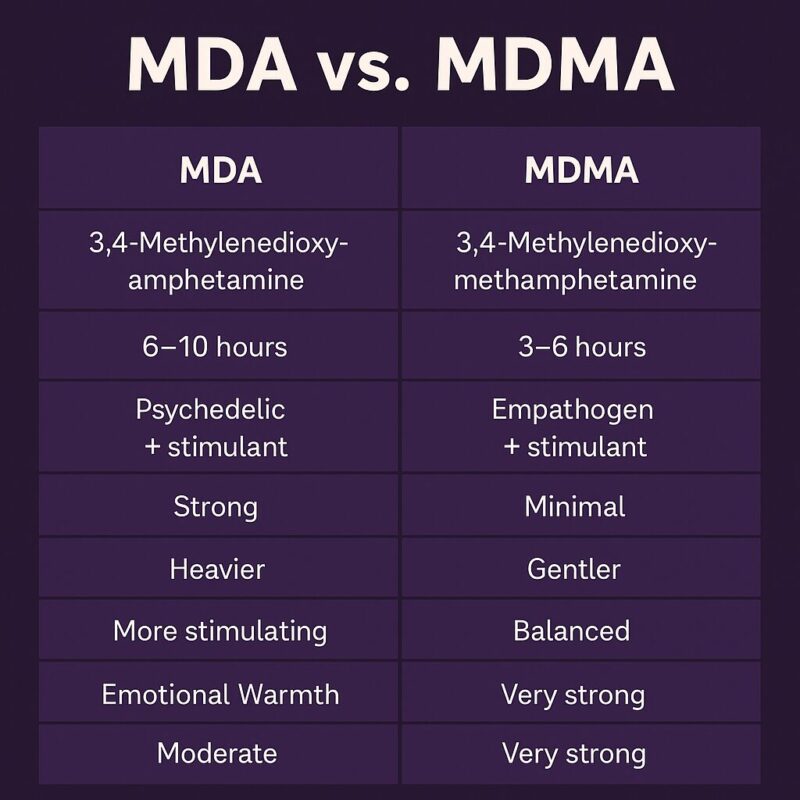 MDA vs MDMA